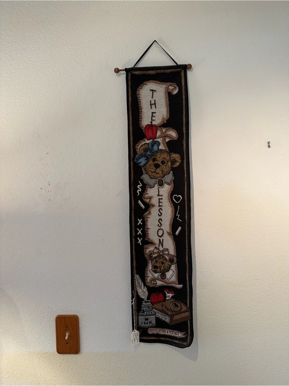 The Boyd Bears Vintage Decorative Black & Brown Bear Wall Hanging TeachTapestry
